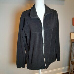 EUC Bass Pro Shops Black Fleece Jacket Full Zipper Size Large